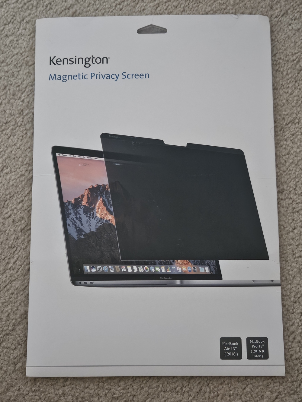 Kensington Magnetic Privacy Screen for 13" MacBook - Black